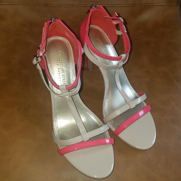 Christian Siriano Shoes - Christian Siriano for Payless Coral Strappy Heels